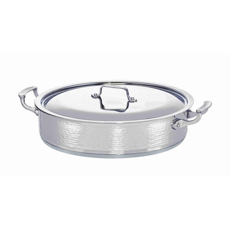 Bon Chef Cucina 9 Qt Pot W/Cover Freeway Finish Indbottom 14 3/4" Dia X 3 3/8" H / 9 Qt 60032FREEWAY